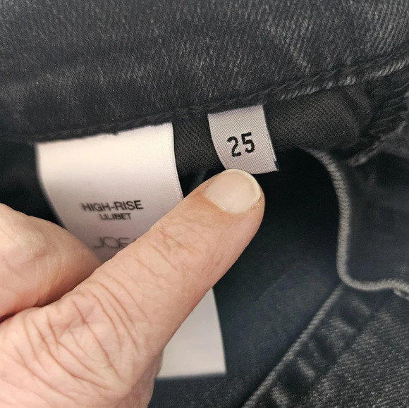 Joe's Womens High Rise Lilibet Straight Leg Jeans Sz 25x27 Distressed Stretch - Picture 13 of 14